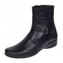 Ghete dama Marimea 39 din piele naturala cu fermoar imblanite GD156N2